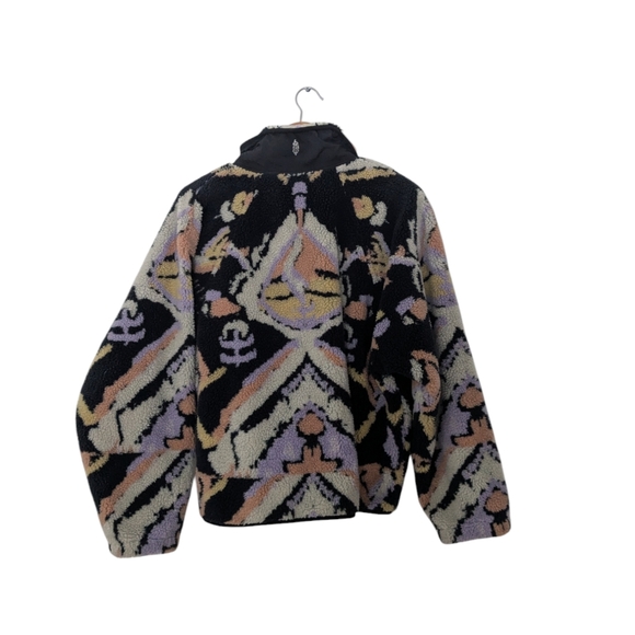 Free People FP Movement Rocky Ridge Jacket in Black Combo Fleece - Picture 7 of 7